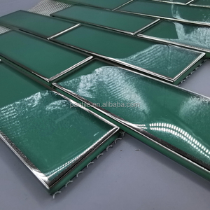 Mosaïque de verre 20x20mm, carrelage mural, <span class=keywords><strong>prix</strong></span> au mètre <span class=keywords><strong>carré</strong></span>, crédence, mosaïque hexagonale pour crédence de salle de bain - Product Image 3