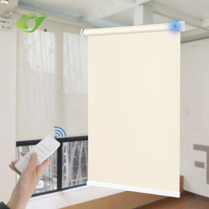 Vente en gros de stores enrouleurs motorisés occultants/légers en nouveau tissu télécommandés rideaux pour le salon - Product Image 3