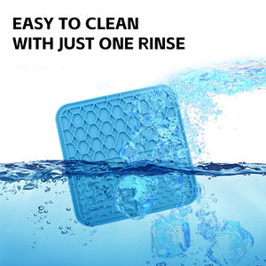 Bol pour animaux de compagnie en silicone écologique sans BPA, logo personnalisé, distributeur de nourriture lent, tapis à lécher, anti-étouffement, pour Noël, Pâques, accessoires pour chiens - Product Image 4