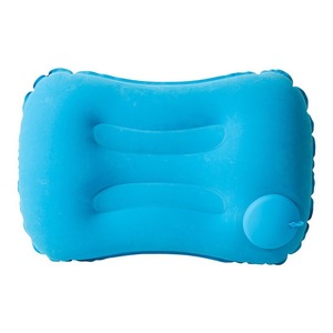 Oreiller gonflable portable carré à gonflage par pression pour camping et extérieur, bleu paon - Product Image 5
