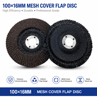 Disque à lamelles plat en oxyde d'aluminium 100x16mm, grain moyen 40-120, pour meuleuse d'angle, acier inoxydable, métal, bois, débavurage, élimination de la rouille, OEM