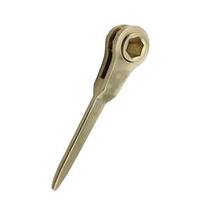 Chiave a Cricchetto <span class=keywords><strong>Non</strong></span> Scintillante, Anticorrosione, <span class=keywords><strong>Non</strong></span> Magnetica, in Materiale Al-cu, Colore Giallo per Stazioni di Servizio - Product Image 2