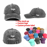 Gorras de Béisbol Personalizadas al por Mayor, Sin Estructura, Suaves, con Logotipo Personalizado, Estilo Vintage, Desgastadas, de Algodón Lavado, para Hombres y Mujeres