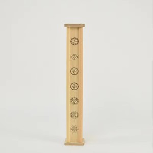 Palo de lluvia de madera con 7 símbolos de chakra, tubo de sonido de meditación, instrumento generador de ruido blanco para yoga, spa y hogar. - Product Image 6