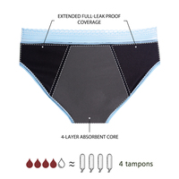 Culotte Menstruel Dames Adolescentes Dentelle Sans Couture Période Culotte Haute Absorption Lourde Culotte Menstruelle Période Culotte Oeko Tex