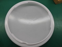 Plafonnier rond en PVC PC de 38 cm et 40 cm, personnalisable directement en usine, surface en nacre, tout blanc, incassable