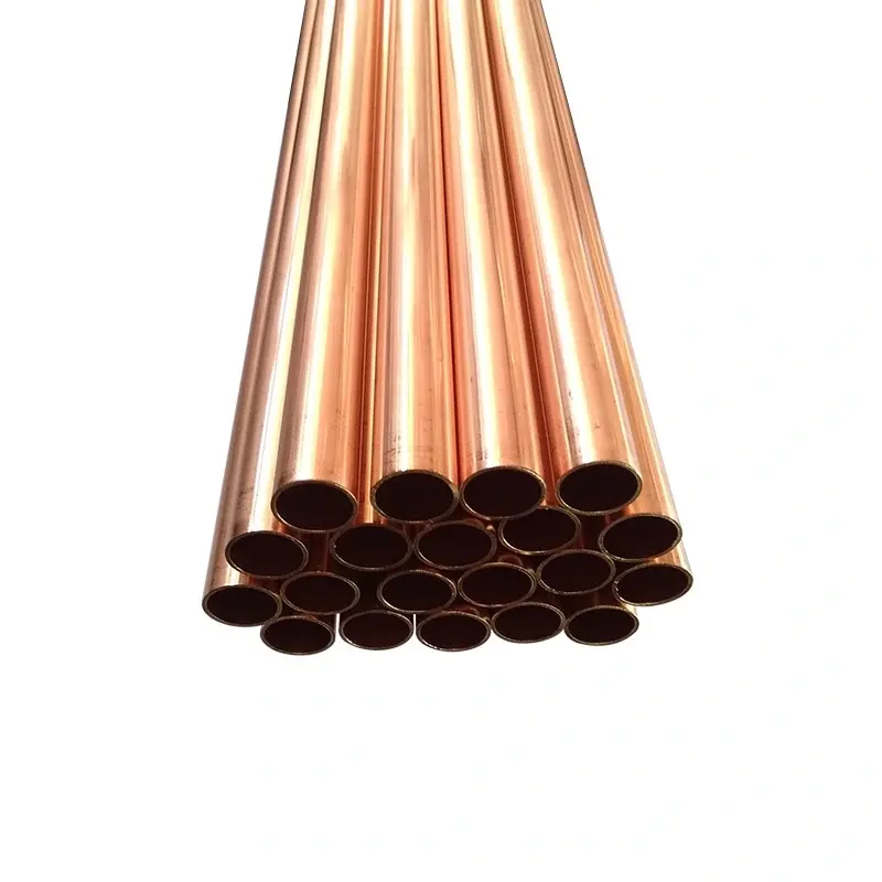 Type M C12200 C12000 T2 TP2 copper straight pipes pure copper tubes for water supply lines