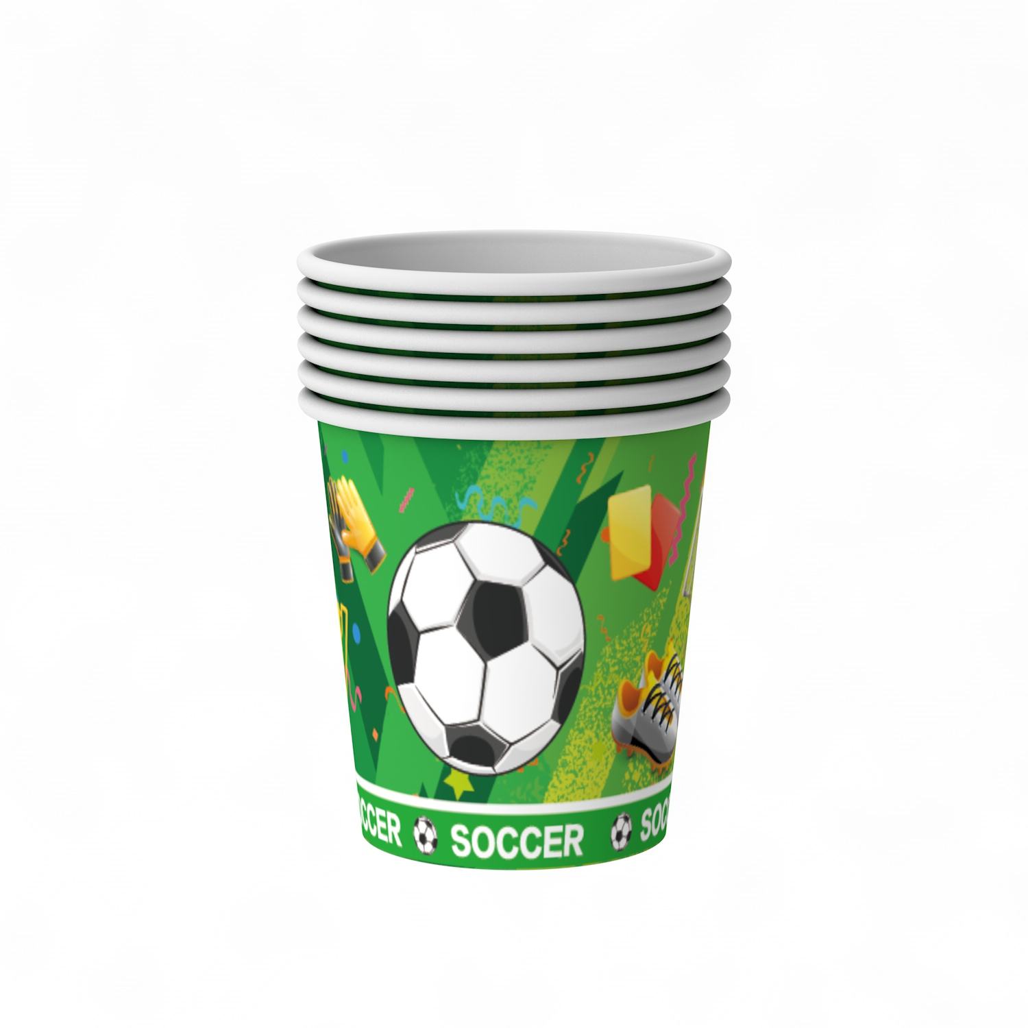 Vert: gobelet en papier * 10 pièces