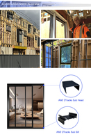 AMJ Projet Australien AS2047 Normes Commercial de Haute Qualité Balcon Extérieur Villa Maison Aluminium Porte Pliante