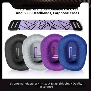 Coussinets d'oreille rafraîchissants en gel pour casque de jeu Logitech G733 <span class=keywords><strong>G335</strong></span>, coussinets en éponge douce de remplacement, tissu maillé respirant - Product Image 4