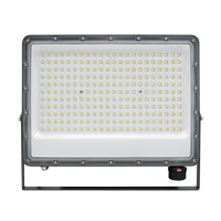 Projecteur LED de rue haute puissance à wattage réglable, étanche IP65, avec coque en aluminium durable pour jardin, couloir, cour