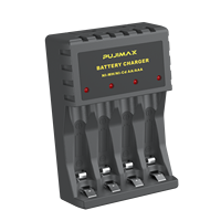 PUJIMAX – chargeur de piles aa usb 1.2v nimh, chargeur de piles rechargeables AA et AAA pour 4 pièces 2a 3a
