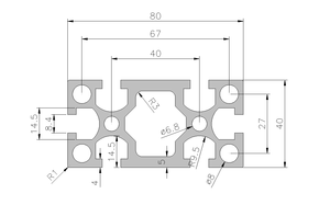 Profilé en <span class=keywords><strong>aluminium</strong></span> industriel de haute qualité 4040 4080 40160 Profilé en <span class=keywords><strong>aluminium</strong></span> à rainure en <span class=keywords><strong>T</strong></span> Extrusion de profilé en <span class=keywords><strong>aluminium</strong></span> 4080GW-5.0 - Product Image 6
