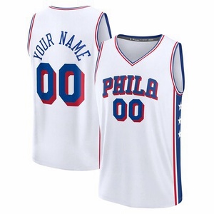 بيع بالجملة جديد NBaing Philadelphia جميع اللاعبين جيرسي الأعلى مبيعًا جودة عالية رخيصة كرة السلة الأمريكية قمصان مطبوعة مخيطة - Product Image 4