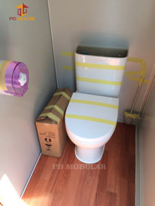 Mini portátil asiento occidental retrete baño WC contenedor móvil fibra de vidrio cubículo inodoro cabina de ducha habitación con inodoro urinario - Product Image 4