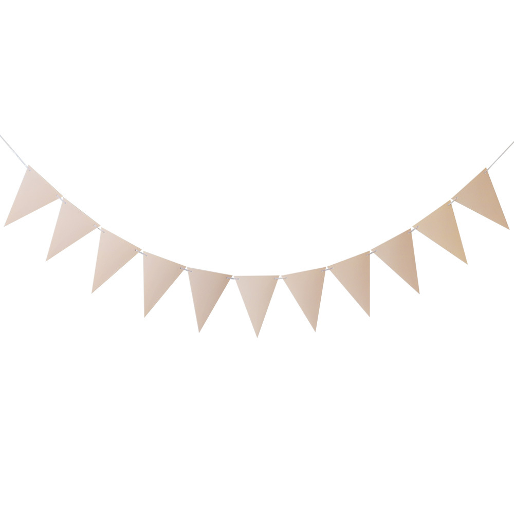 Drapeau triangulaire rose pâle