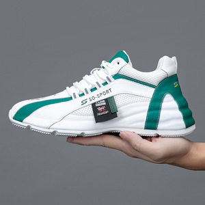 New style <b>leather</b> shoes - men's casual <b>sneakers</b>, white <b>sneakers</b>, no need to slip on - manufacturer's wholesale for free shipping - Product Image 2