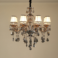 Lustre classique vintage en cristal avec prismes pour salle à manger, restaurant, salle de bal, hall d'entrée et escalier, éclairage traditionnel