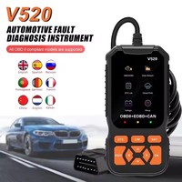 OBD2 pleine fonction V520 OBDII lecteur de code Elm327 outil de diagnostic de voiture 12V OBD voiture Scanner