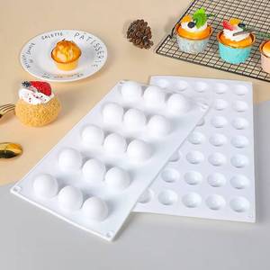 MUYULINS Moule à gâteau en silicone 3D, mini truffe, 15 cavités, boule ronde - Product Image 6