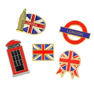 Custom Soft Enamel Pin Promotion, Gift Souvenir Pin Collar Badge Brooch Enamel Country Flag Pin/