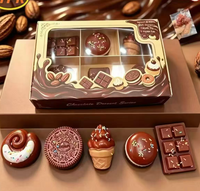 Jouet Squishy en TPR Chocolat Truffe à Rebond Lent Anti-Stress Sensoriel Boîte Mystère Vente en Gros