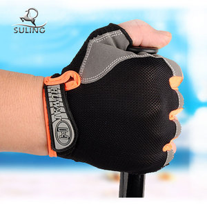 ODM OEM medio dedo ciclismo bike/bicicleta de carreras transpirable anti-deslizamiento guante deportivo - Product Image 4
