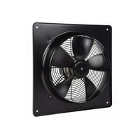 Ventilateur d'extraction axial carré professionnel à faible bruit, ventilateur de ventilation en métal pour l'extraction d'air industriel et le refroidissement des ateliers