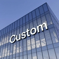 Letras Luminosas LED 3D de Acero Inoxidable Perforadas Personalizadas para Techos Grandes, de Alta Resistencia, para Marca de Edificios de Gran Altura