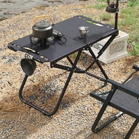 Mesa Táctica Plegable para Exteriores, de Acero al Carbono, Ligera y Portátil, para Picnic, Camping y Actividades al Aire Libre