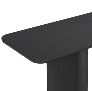 Modern Solid Wood <b>Console</b> <b>Table</b> with Curved Corners and U-Base Design for Living Room & Hotel Use Easy Placement - Product Image 6