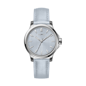 <span class=keywords><strong>Reloj</strong></span> Elegante y Estiloso para <span class=keywords><strong>Mujer</strong></span>, Correa de Cuero Genuino, Movimiento de Cuarzo, Brazalete de Acero Inoxidable, Esfera de Cristal de 30 mm - Product Image 1