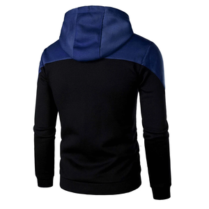 Sudadera con capucha de invierno con cremallera completa de algodón para hombre de último diseño Ropa de calle ligera con su logotipo Patrón de impresión sólida - Product Image 2