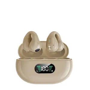 TSSD Q80 tws 3c Clip d'oreille ouvert Écouteurs hifi à conduction d'air Meilleure qualité Écouteurs sans fil à écran LED sport