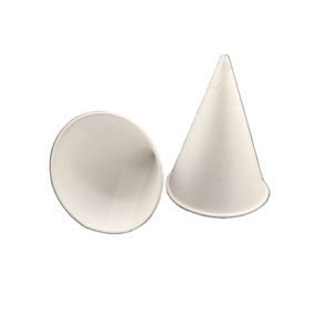 <span class=keywords><strong>Mini</strong></span> tasse à vin jetable blanche biodégradable écologique à fond conique à bord frisé gobelet en papier plié pour servir de la tequila - Product Image 4