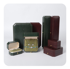 Luxury Octagonal <b>Jewelry</b> Packaging <b>Box</b> With Gold <b>Stitch</b> Soft Suede Lining Multi Sizes Custom Logo <b>Jewelry</b> Storage <b>Box</b> - Product Image 6