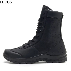 Men High Top Leather Outdoor Work <b>Boots</b> Breathable Design Anti Slip Rubber Outsole Lightweight Outdoor Work Footwear - Product Image 5