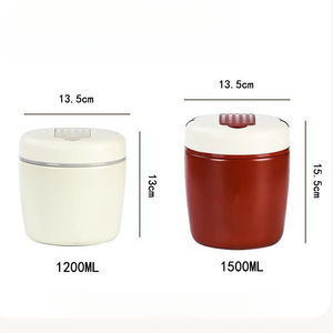 <span class=keywords><strong>Thermos</strong></span> <span class=keywords><strong>professionnel</strong></span> en acier inoxydable 304 avec matériau sans BPA, conception à double couche, capacité de 1200 ml, boîte à nourriture - Product Image 4