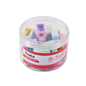 Foska Sáng Tạo Dễ Thương <span class=keywords><strong>Mini</strong></span> Có Thể Tháo Rời An Toàn Macaron Màu Kim Loại Nhựa Bút Chì Vót Với Một Khung Bảo Vệ - Product Image 6