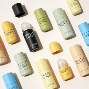 Op maat bedrukte logo lege parfum olie deodorant rollerball glazen fles 25ml 50ml met rollerbal - Product Image 3