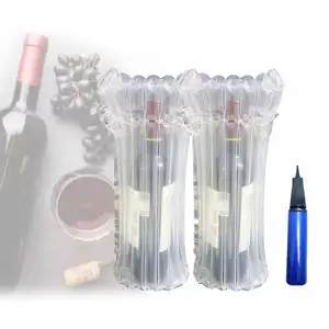 Shipping Air Bubble Packaging Column Wrap wine bottle Air Cushion Packing Storage Bag