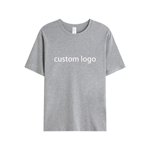 Camiseta de algodón lisa al por mayor, camiseta de algodón para hombre, camiseta holgada para hombre, camiseta con estampado gráfico DTF, camisetas casuales. - Product Image 1
