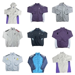 Hochwertige Thai-Qualität Italienische Liga Fußball-Windbreaker-Jacke Sportbekleidung Europäischer Fußballverein Wasserdichter Sweatshirt Herren-Set - Product Image 1