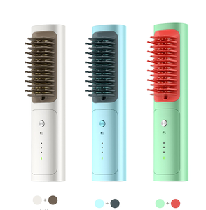 Peigne lissant et boucleur sans fil avec technologie d'ions négatifs, protection anti-brûlure, chauffage rapide en 30 secondes, pas chaud - Product Image 4