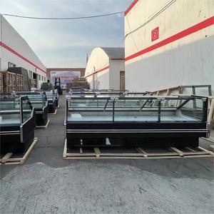 Thịt lạnh Showcase lưu trữ chuẩn bị thực phẩm hiển thị dịch vụ truy Cập góc bên phải nấu chín thực phẩm tủ - Product Image 3