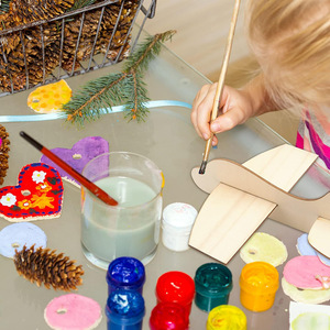 Chưa hoàn thành bằng gỗ tàu lượn máy bay DIY Craft Kit cho trẻ em giáo dục Câu Đố xây dựng trò chơi trong thiên thần phong cách - Product Image 5