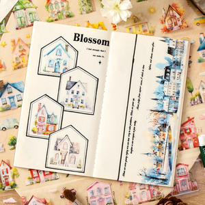 6 rouleaux par boîte de ruban adhésif Dutch Town Series <span class=keywords><strong>Film</strong></span> Cutting Tape Stickers Scenery Notebook Tape - Product Image 5