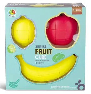 Nieuwe Ontwerp 3X3 Speed Magic Cube Creative Speelgoed Beejay Apple Lemon Banaan Kids Educatief Speelgoed Puzzel Fruit Cube