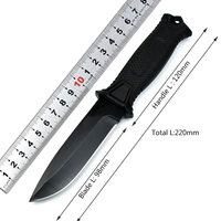Couteau à lame fixe de haute qualité, de qualité industrielle, multifonctionnel, pour la chasse, la survie, la randonnée, le camping, avec logo OEM, boîte cadeau noire
