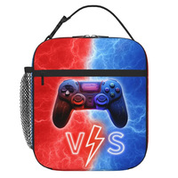 Meilleur Sac Repas Isotherme 3D Écologique à Fermeture Éclair, Motif Console de Jeu, Idéal pour Garçons/Filles, pour l'École ou les Bento